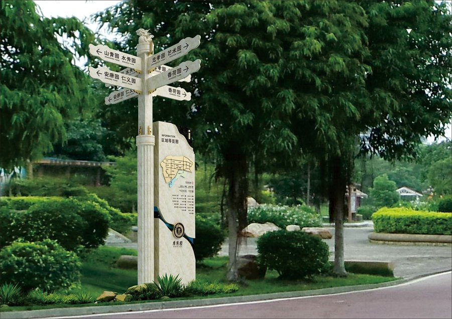 游乐场导向牌