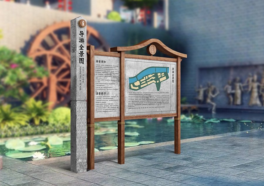 公园导向牌